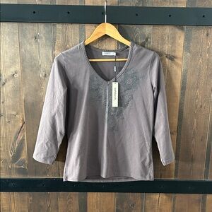 NWT Sandwich 3/4 Sleeve Top Women’s Size L